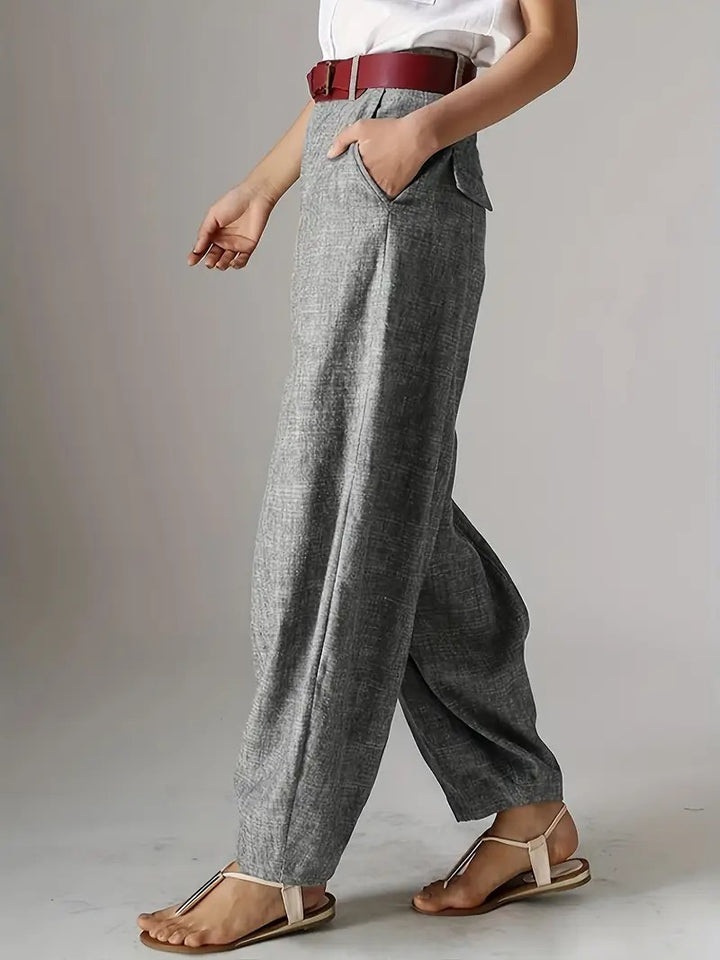 Women's Wide-Leg Pants with Pockets
